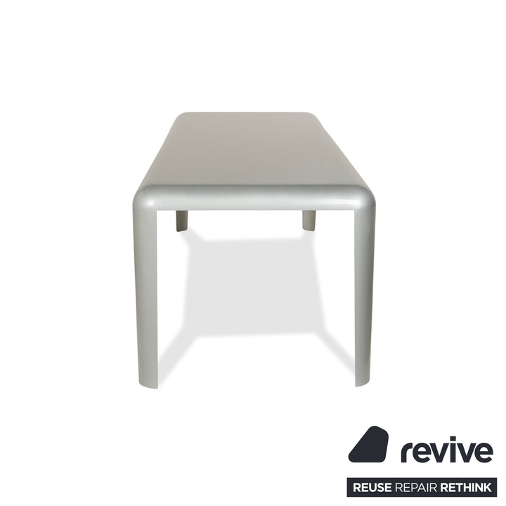 Table à manger en acier et métal Porro Ferro gris