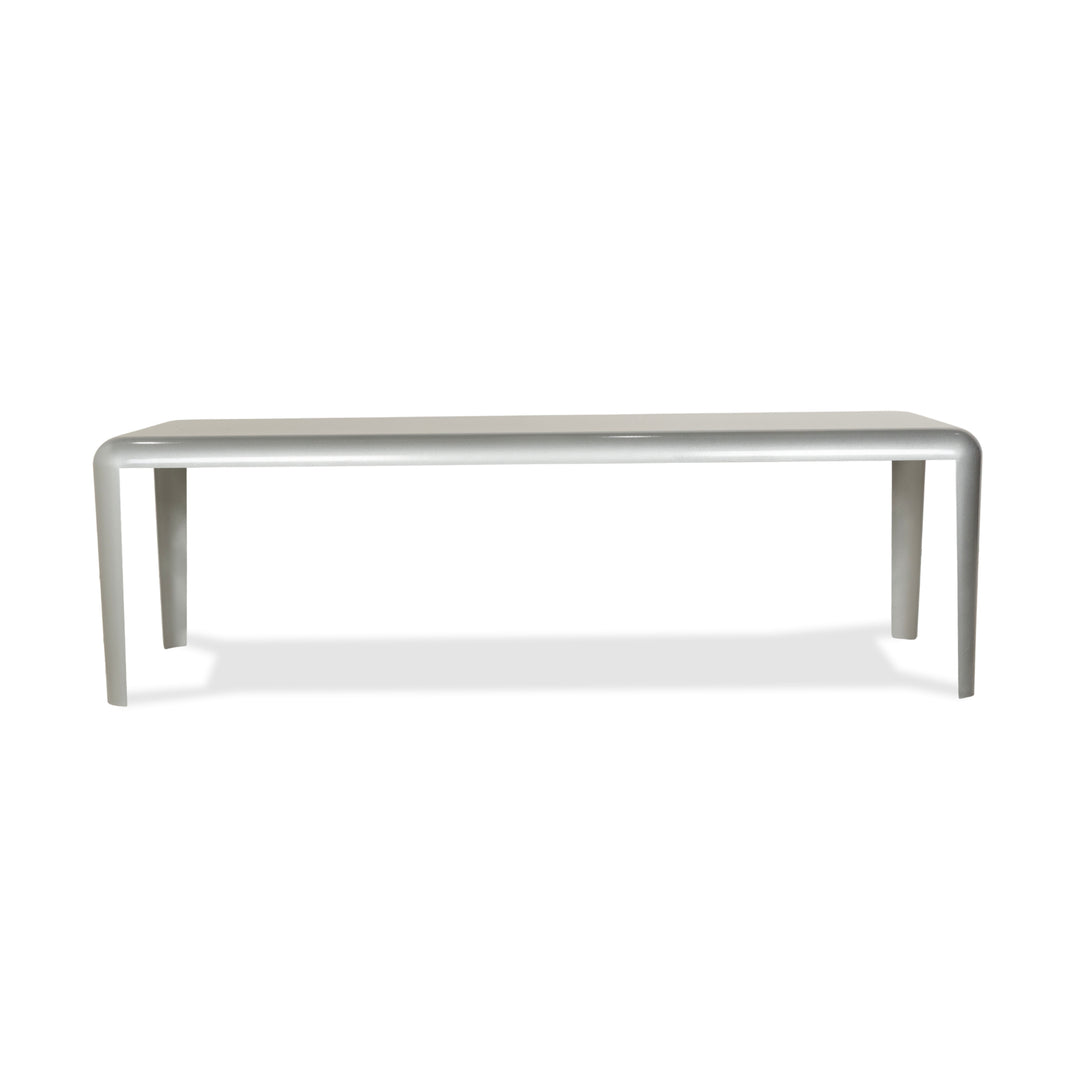 Table à manger en acier et métal Porro Ferro gris