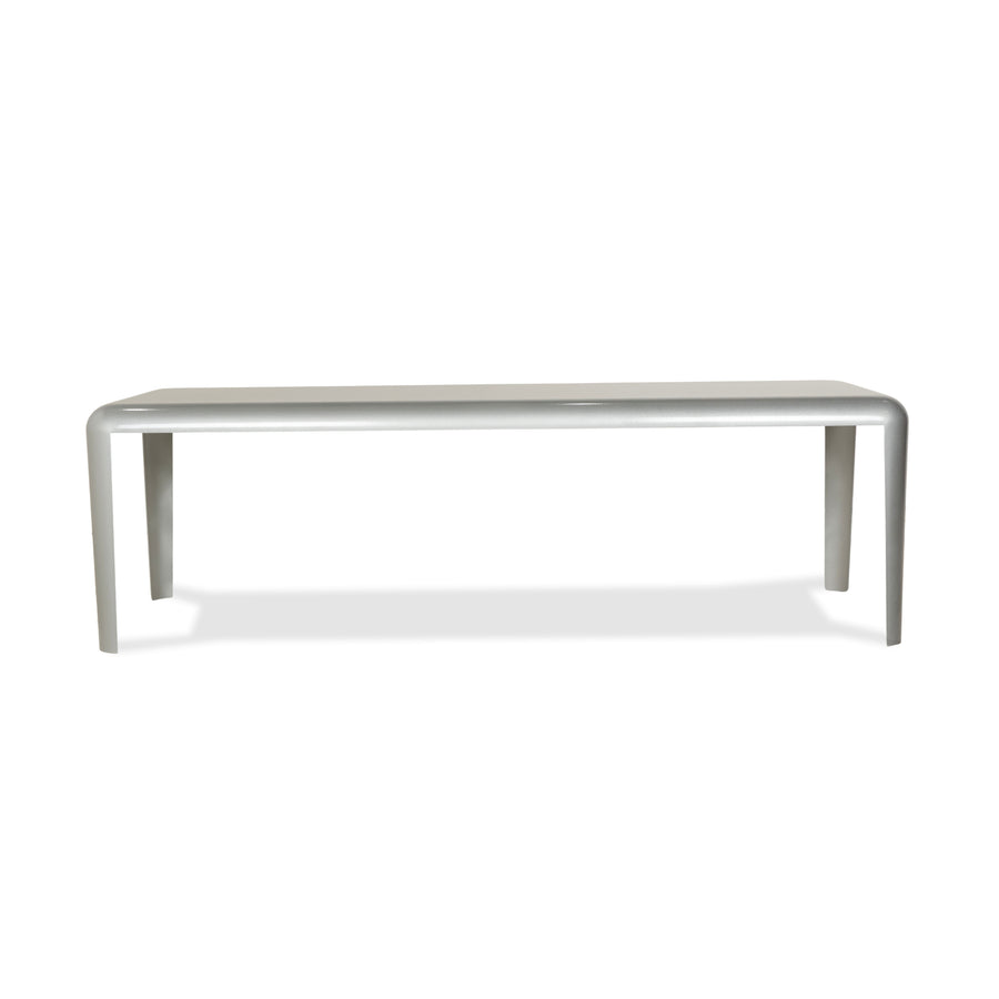 Table à manger en acier et métal Porro Ferro gris