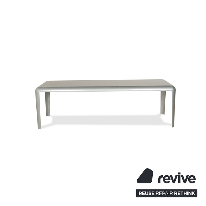 Table à manger en acier et métal Porro Ferro gris