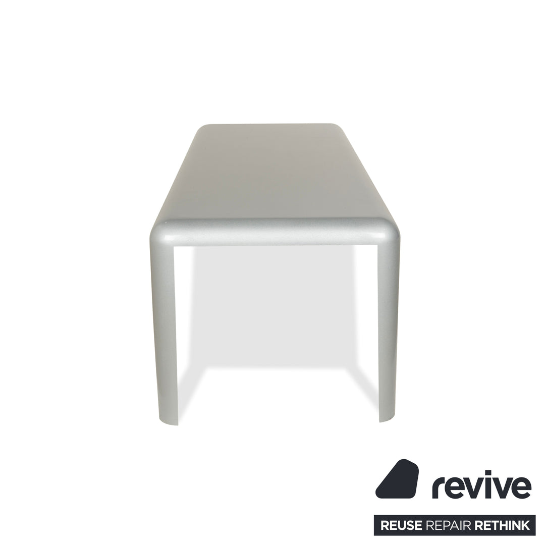 Table à manger en acier et métal Porro Ferro gris