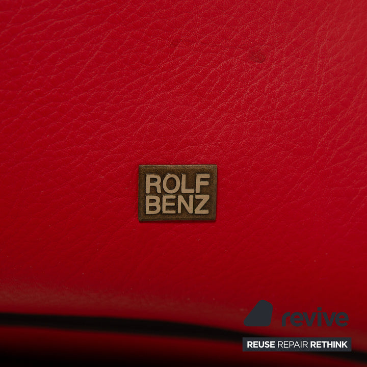 Product Details: Rolf Benz 4100 Leder Sessel Rot manuelle Funktion