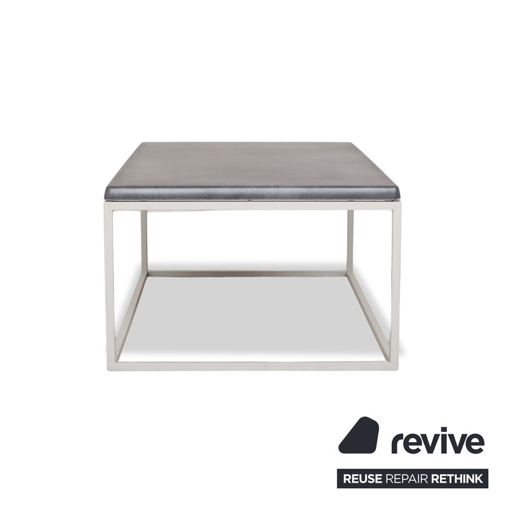 Pure Paris Plastic Coffee Table Silver Metal Grey