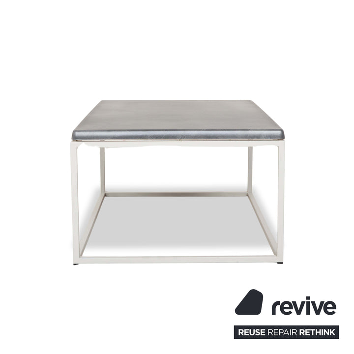 Pure Paris Plastic Coffee Table Silver Metal Grey