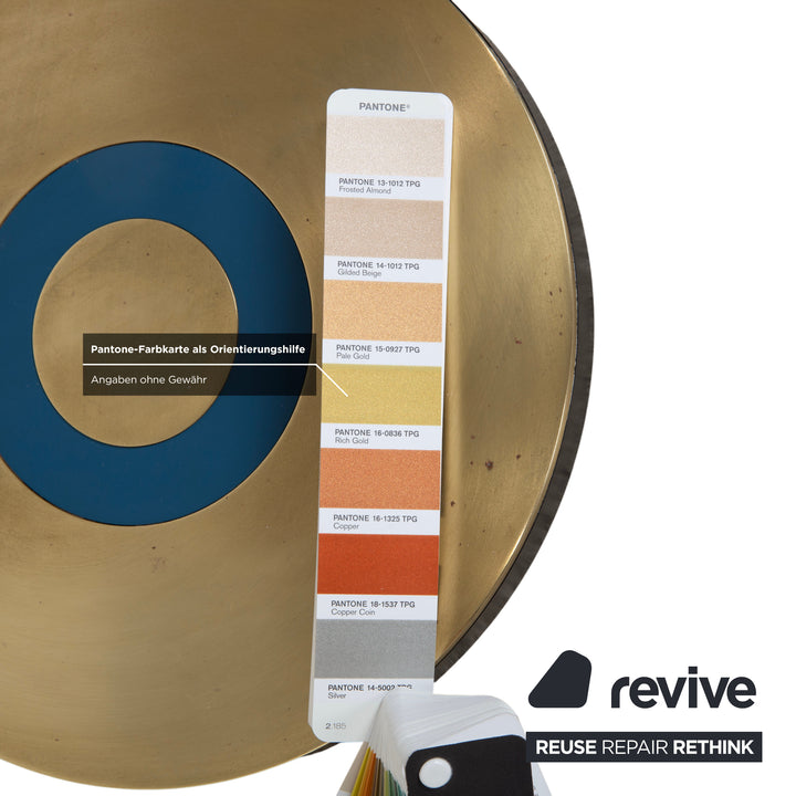 Revolve Design Lampe Stehlampe Gold Messing Blau Bert Frank