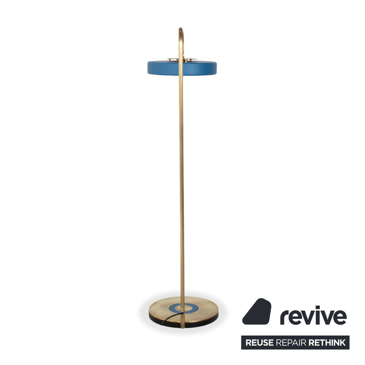 Revolve Design Lampe Stehlampe Gold Messing Blau Bert Frank