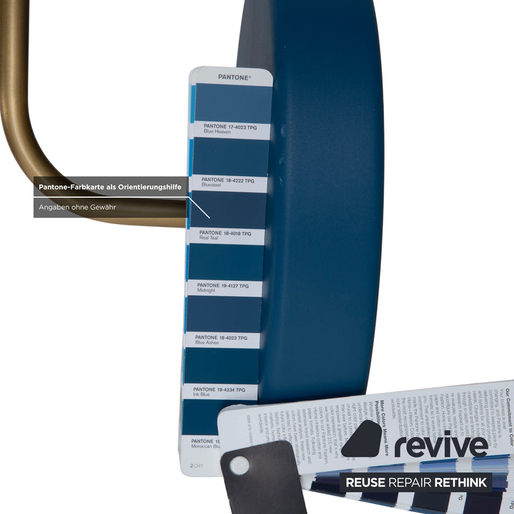 Revolve Design Lampe Stehlampe Gold Messing Blau Bert Frank