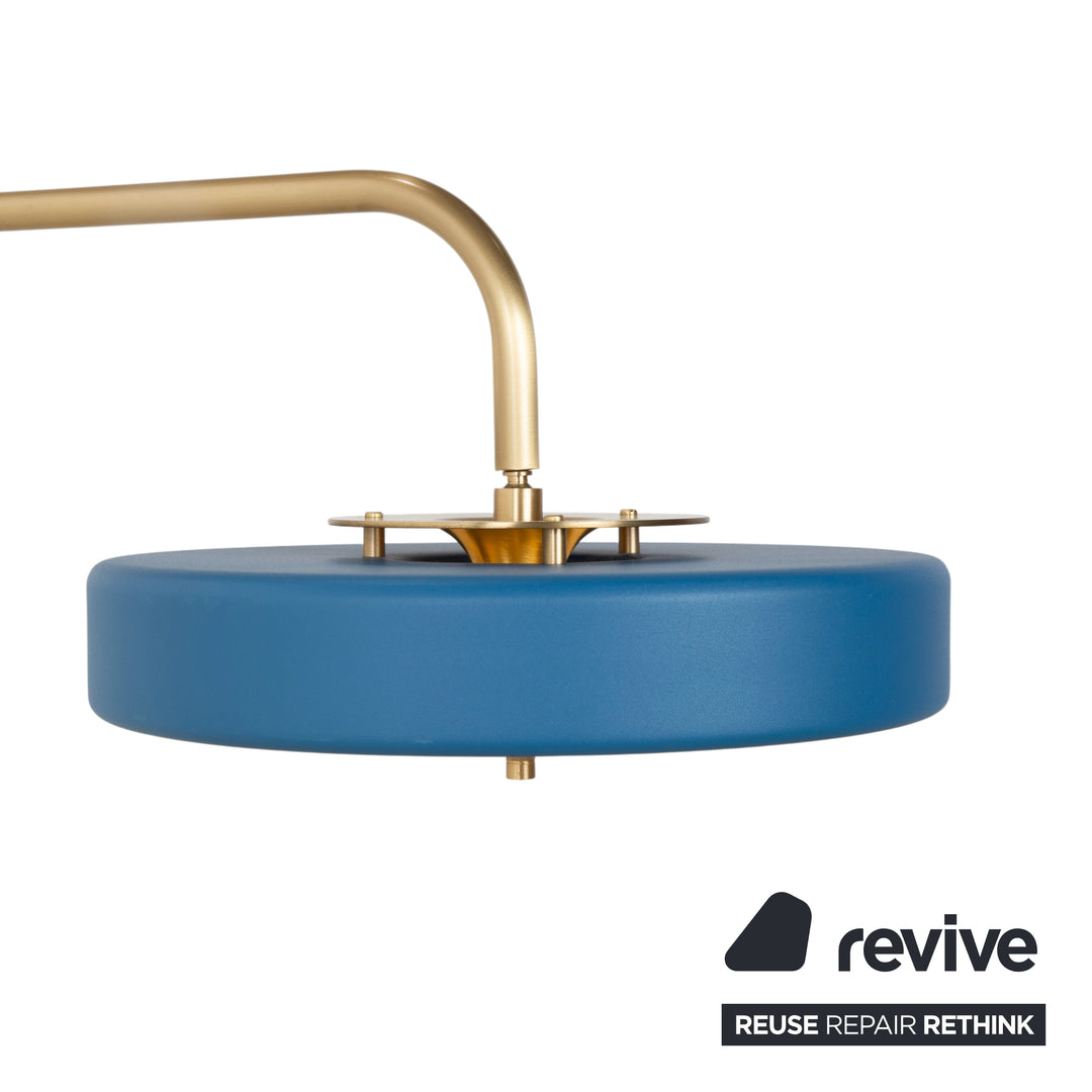 Revolve Design Lampe Stehlampe Gold Messing Blau Bert Frank
