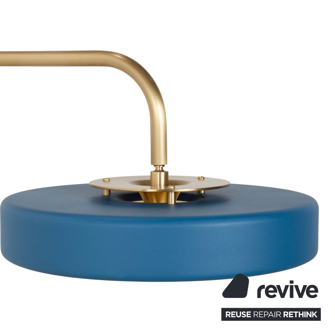 Revolve Design Lampe Stehlampe Gold Messing Blau Bert Frank