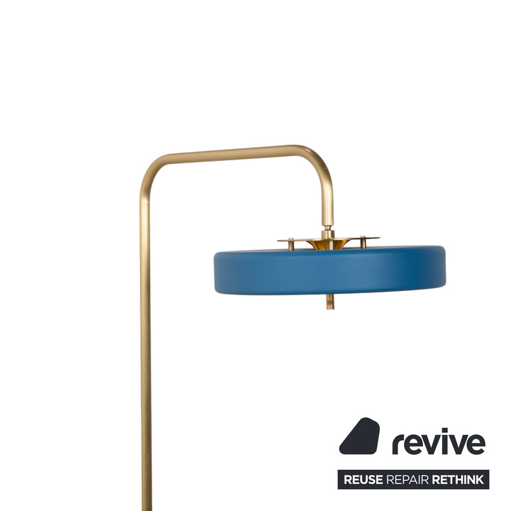 Revolve Design Lampe Stehlampe Gold Messing Blau Bert Frank