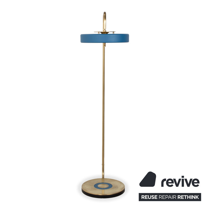 Revolve Design Lampe Stehlampe Gold Messing Blau Bert Frank