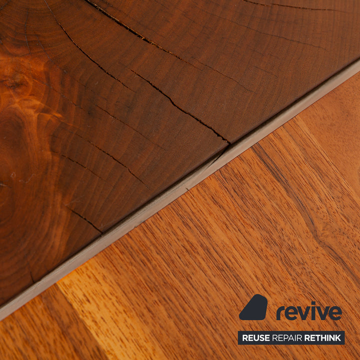 Table à manger exécutive en bois massif marron Riva 1920 Boss 260 x 73 x 110 cm