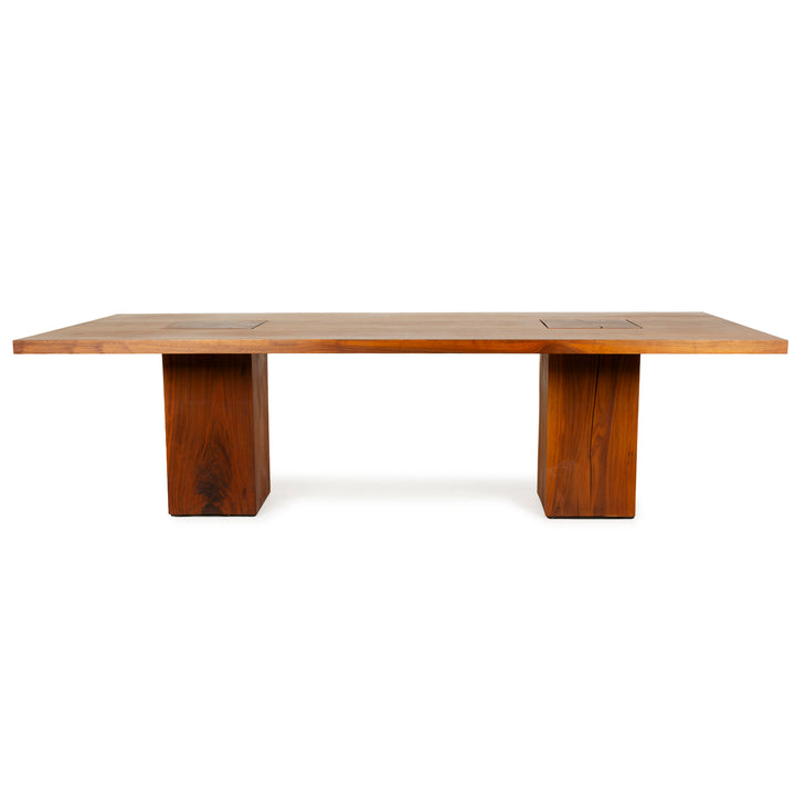 Riva 1920 Boss Executive Holz Esstisch Braun Massivholz 260 x 73 x 110cm
