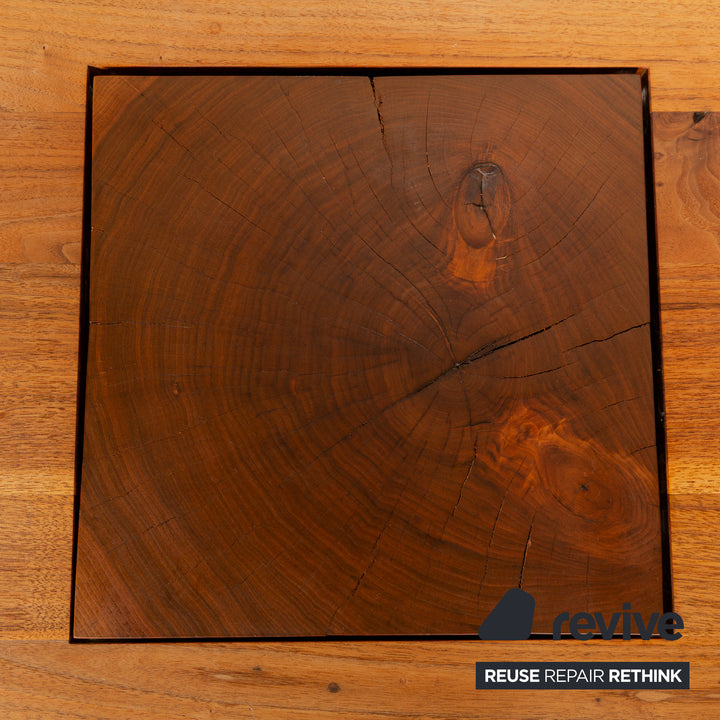 Table à manger exécutive en bois massif marron Riva 1920 Boss 260 x 73 x 110 cm