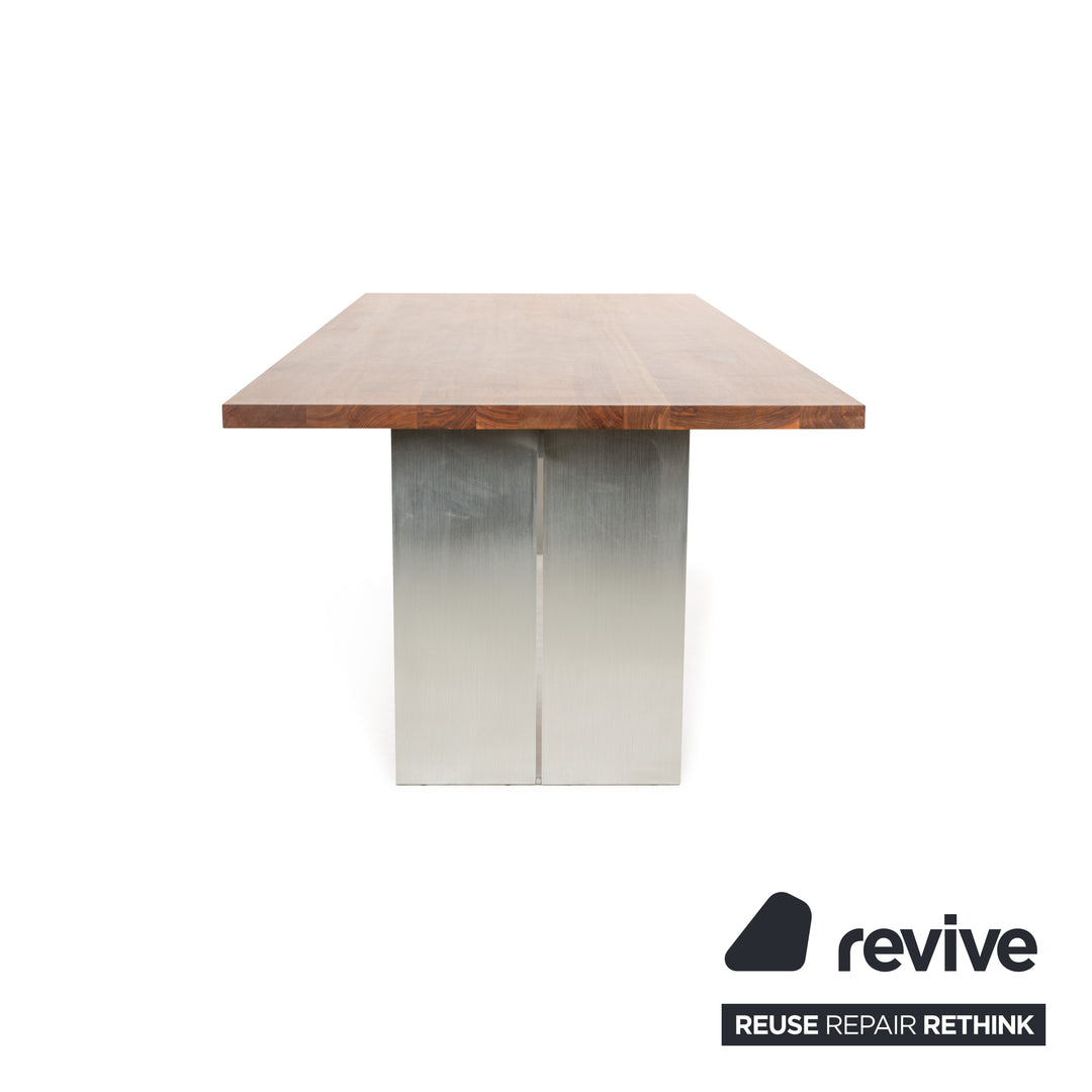 RIVA 1920 NATURA NATURAL Wooden Dining Table Walnut Brown