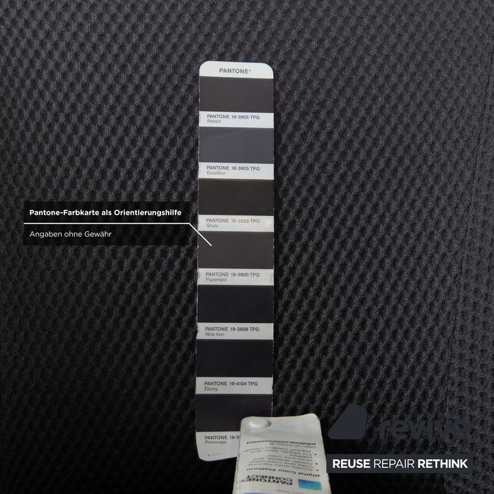 Roche Bobois Edito Stoff Sessel Grau Weiß Drehbar