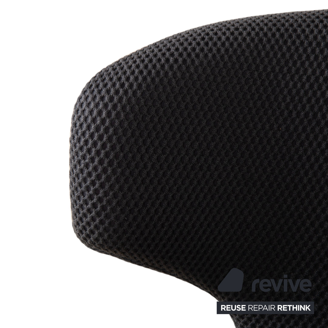 Roche Bobois Edito Stoff Sessel Grau Weiß Drehbar