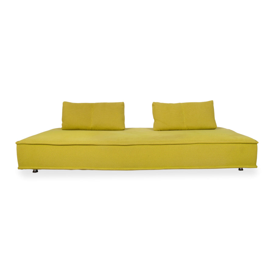 Roche Bobois Escapade Stoff Dreisitzer Gelb Grün Daybed Sofa