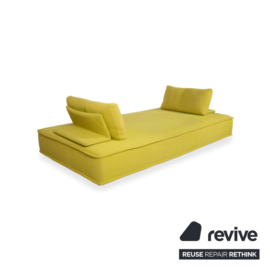 Canapé Daybed Roche Bobois Escapade en tissu trois places Jaune Vert