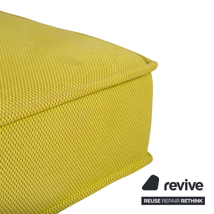 Roche Bobois Escapade Stoff Dreisitzer Gelb Grün Daybed Sofa