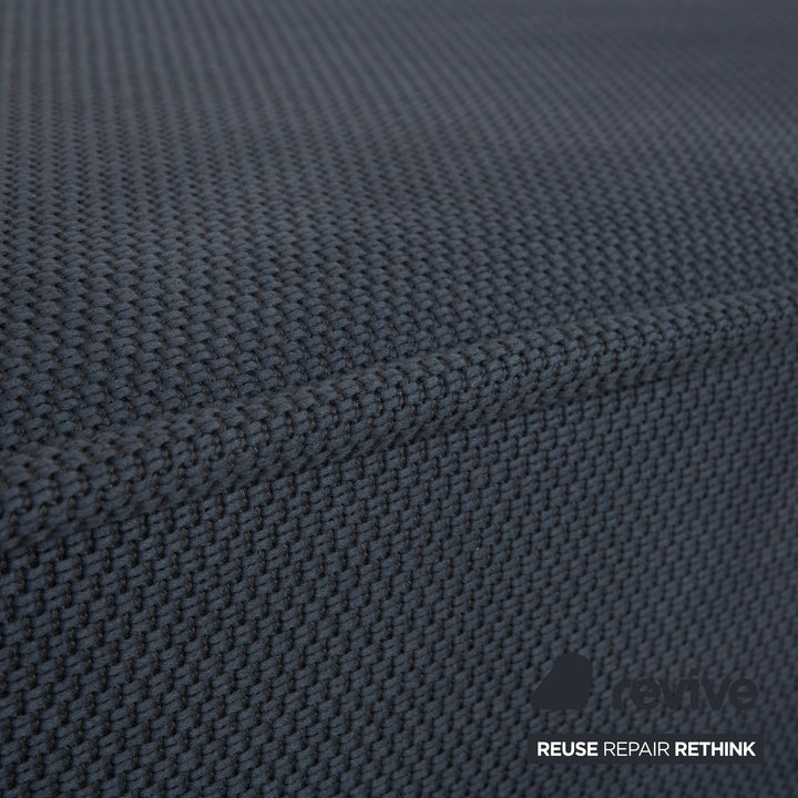 Roche Bobois Escapade Stoff Zweisitzer Grau Blau Sofa Daybed