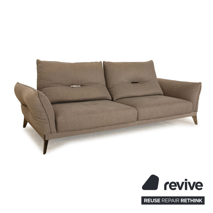 Roche Bobois ITINÉRAIRE fabric three-seater grey sofa couch manual function