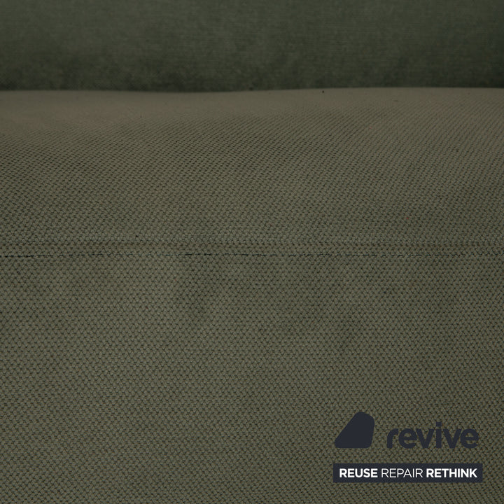 Roche Bobois Stoff Dreisitzer Grün Sofa Couch