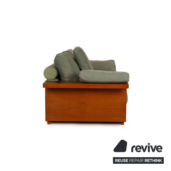 Roche Bobois Stoff Dreisitzer Grün Sofa Couch