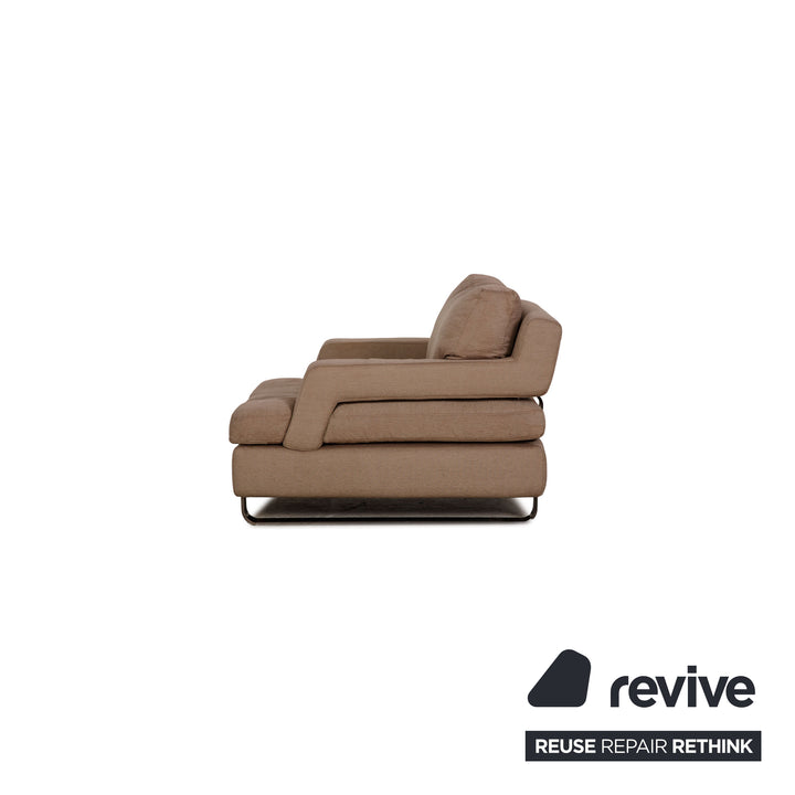Roche Bobois fabric armchair beige