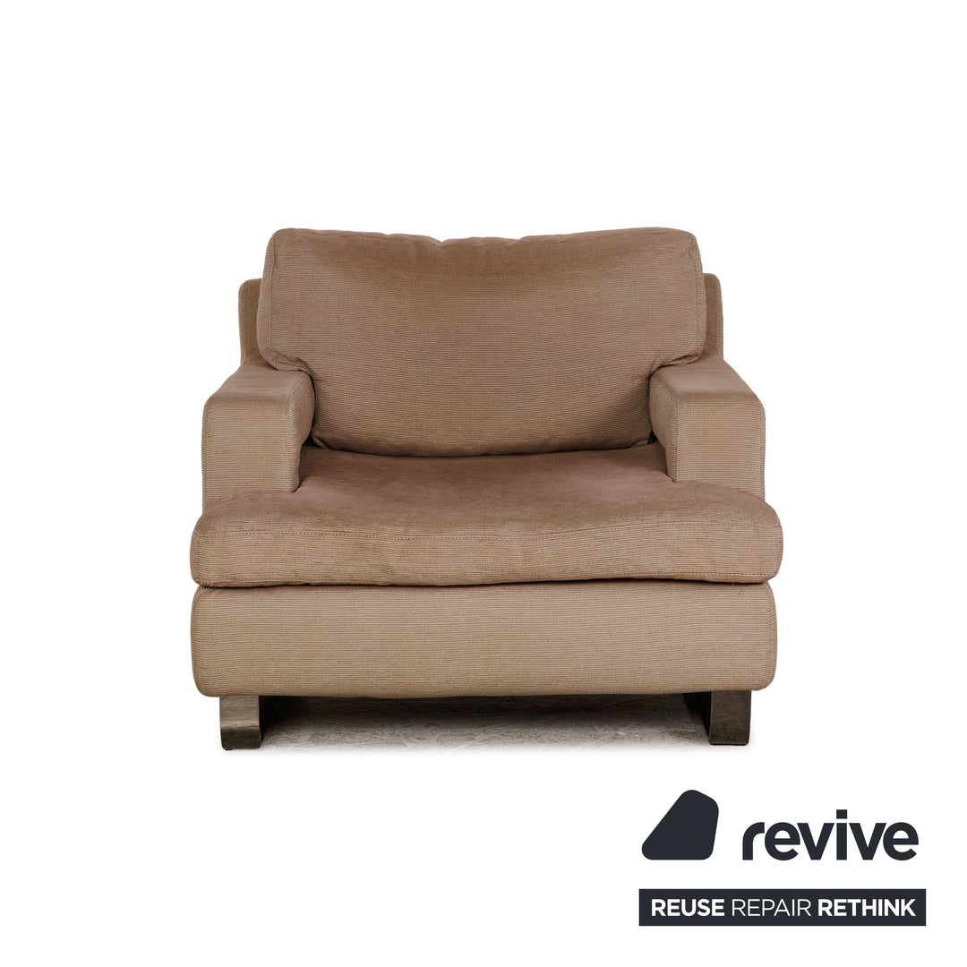 Roche Bobois fabric armchair beige
