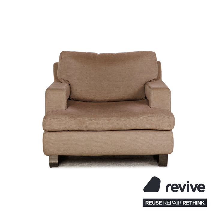 Roche Bobois fabric armchair beige