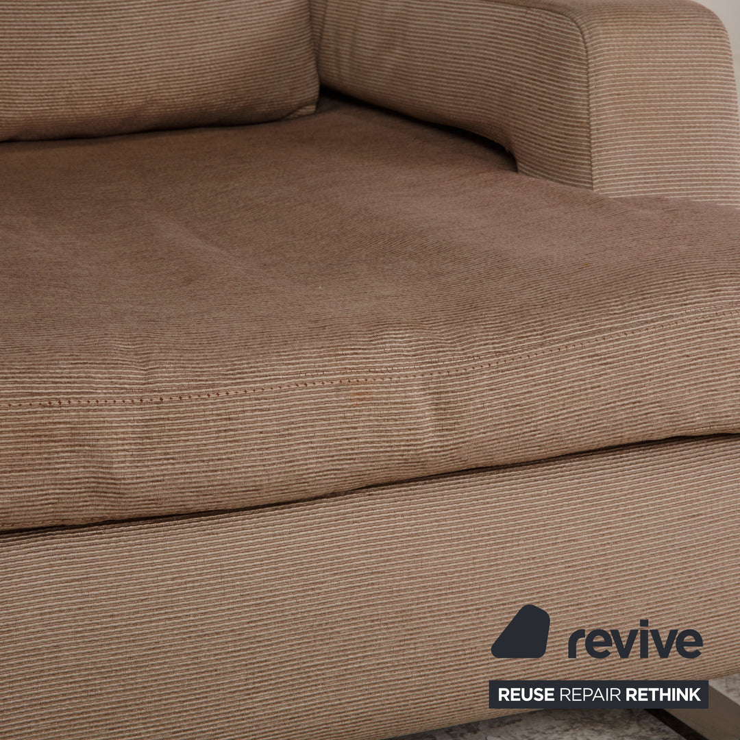 Roche Bobois fabric armchair set beige
