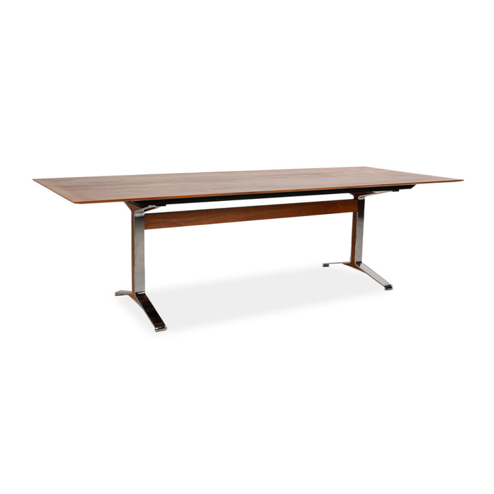 Rodam Pi Wooden Dining Table Brown Walnut Extendable 260-320 x 75 x 100cm