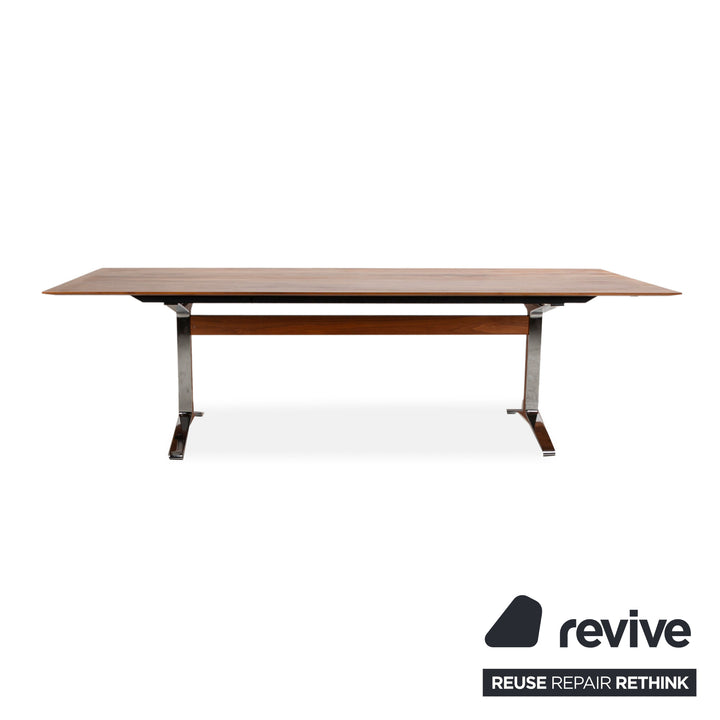 Rodam Pi Wooden Dining Table Brown Walnut Extendable 260-320 x 75 x 100cm