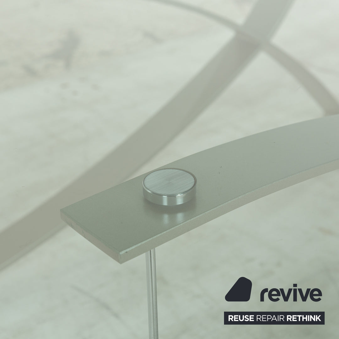 Rolf Benz 1150 Glas Couchtisch	Silber