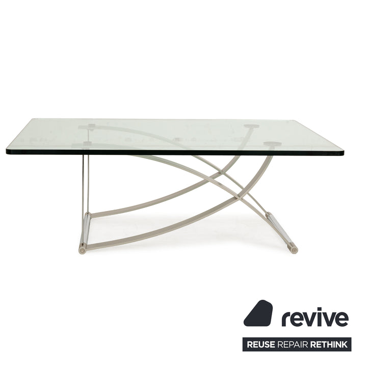 Rolf Benz 1150 Glass Coffee Table Silver