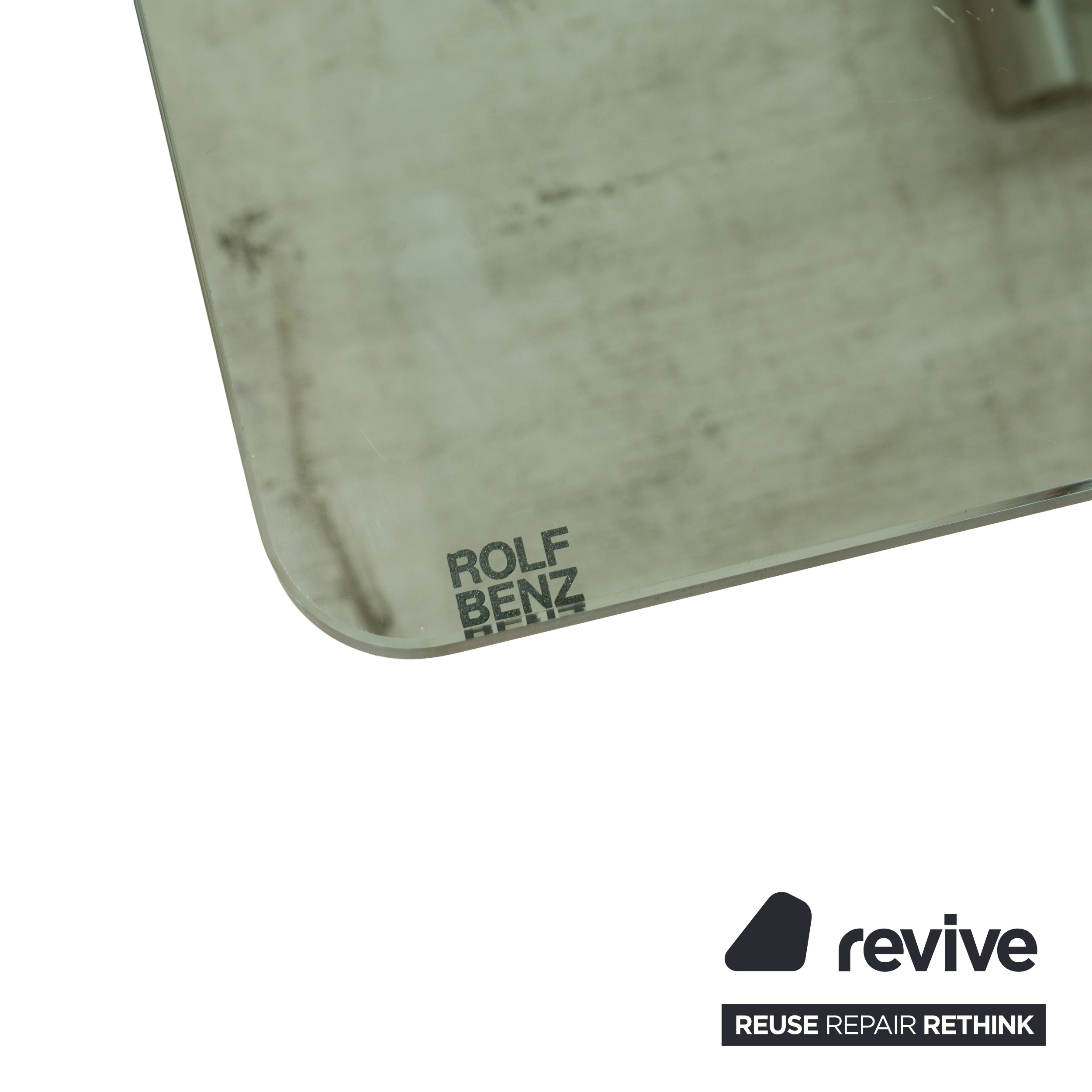 Table basse en verre Rolf Benz 1150 argent