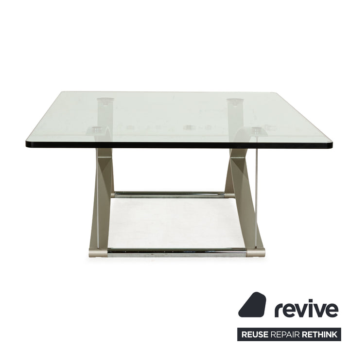 Rolf Benz 1150 Glass Coffee Table Silver