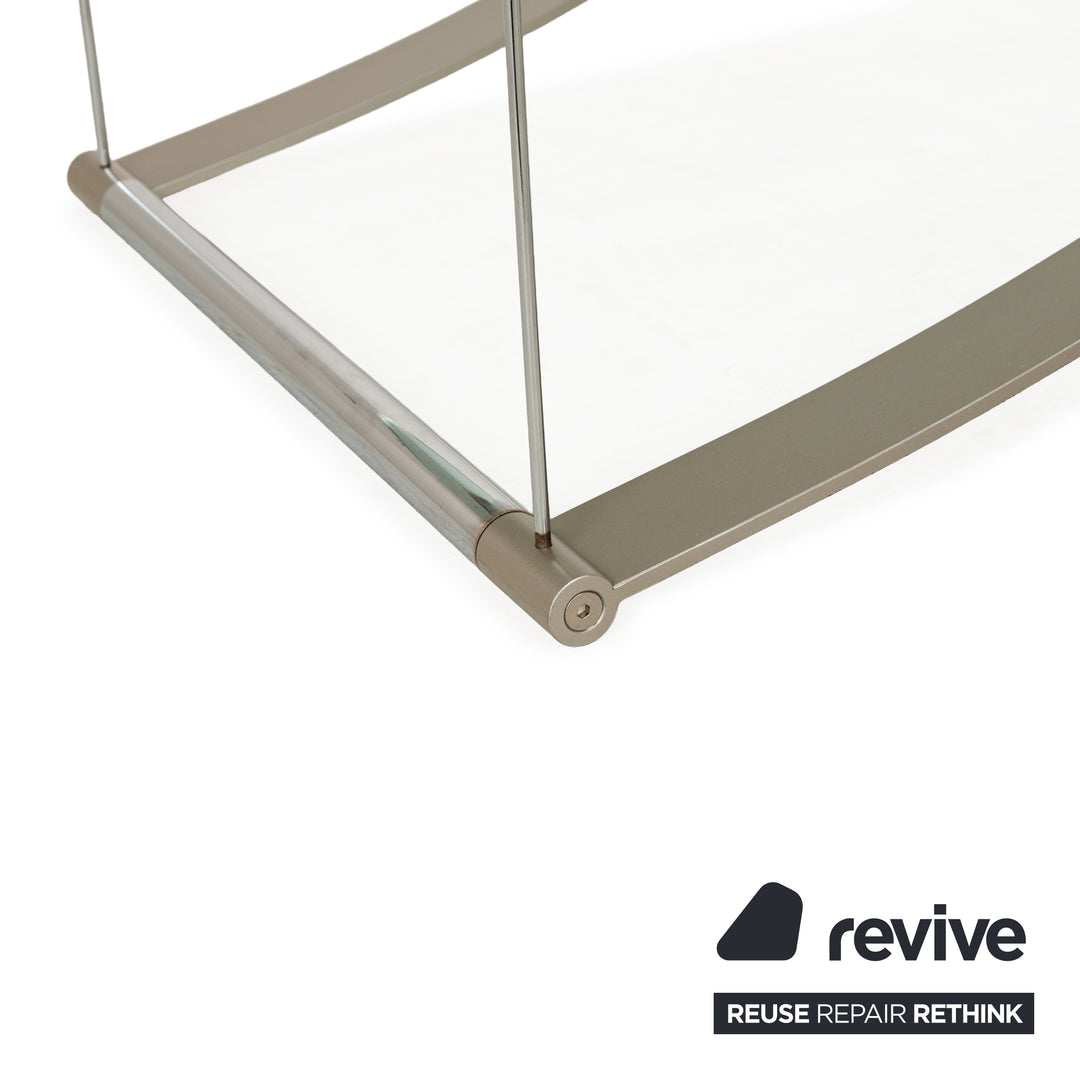 Rolf Benz 1150 Glas Couchtisch	Silber