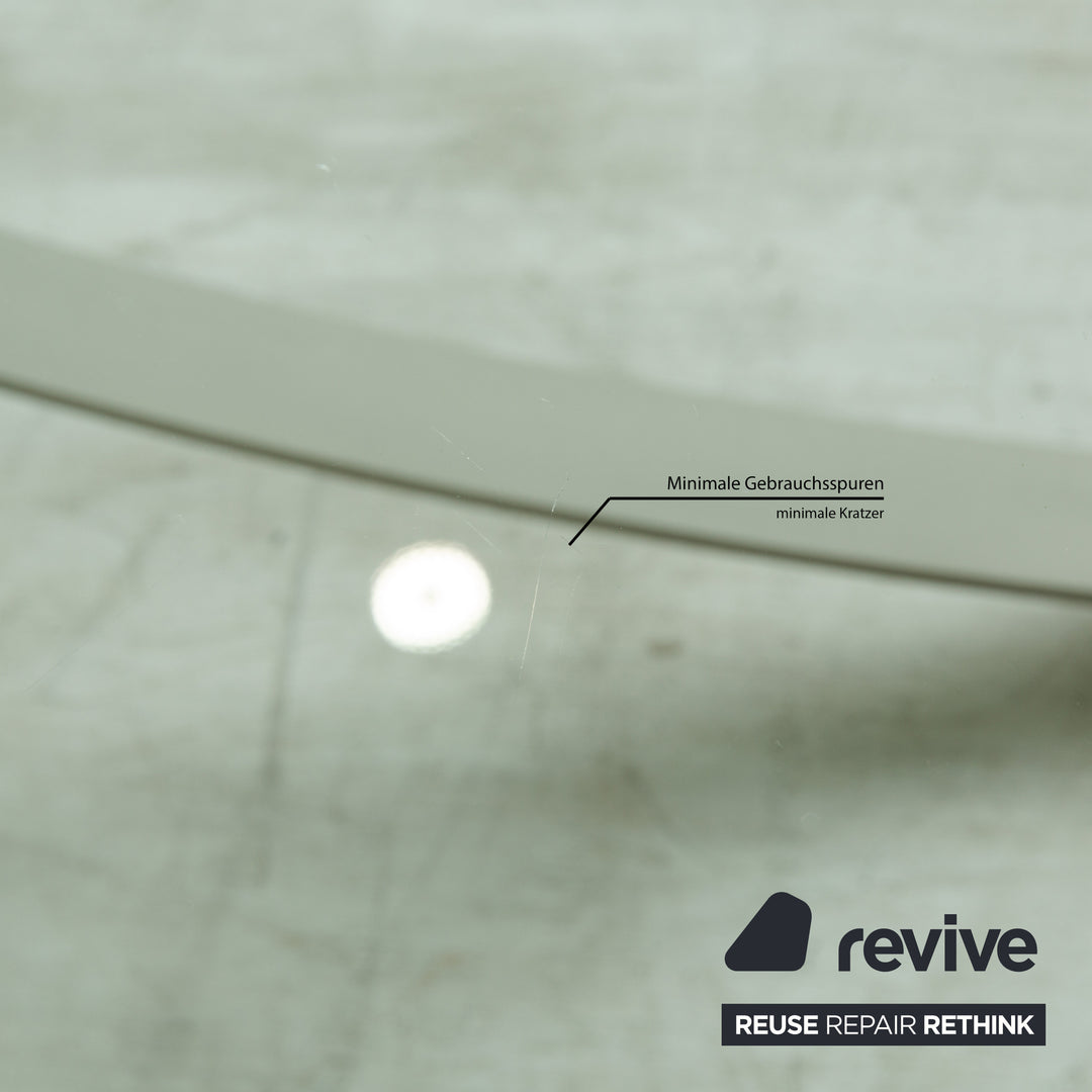 Rolf Benz 1150 Glas Couchtisch	Silber