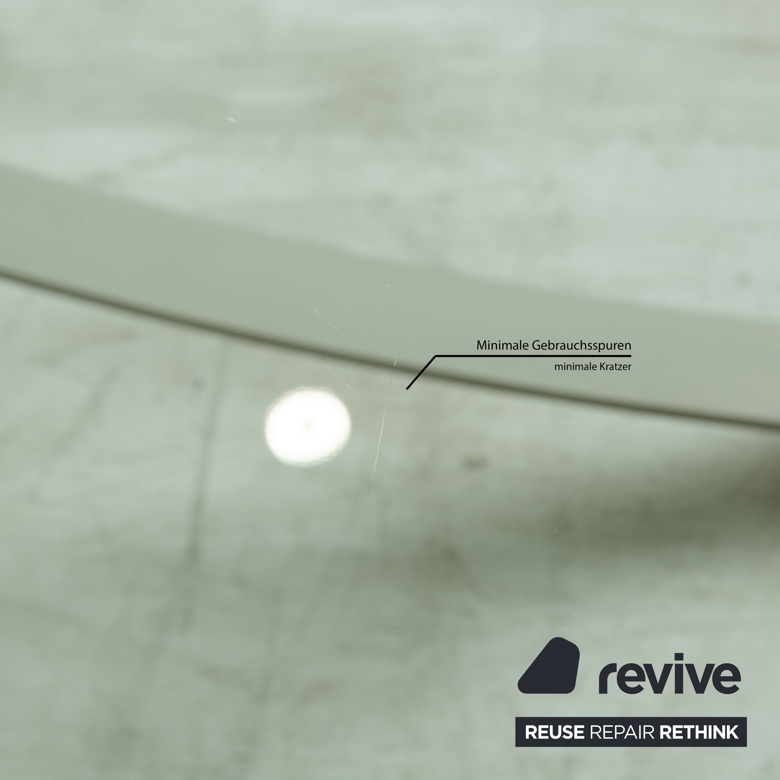 Rolf Benz 1150 Glas Couchtisch	Silber