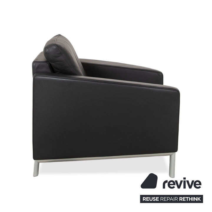 Rolf Benz 1200 Leder Sessel Schwarz