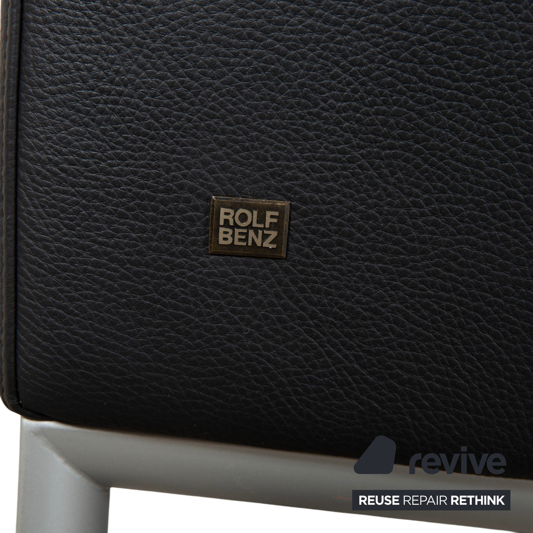 Rolf Benz 1200 Leder Sessel Schwarz