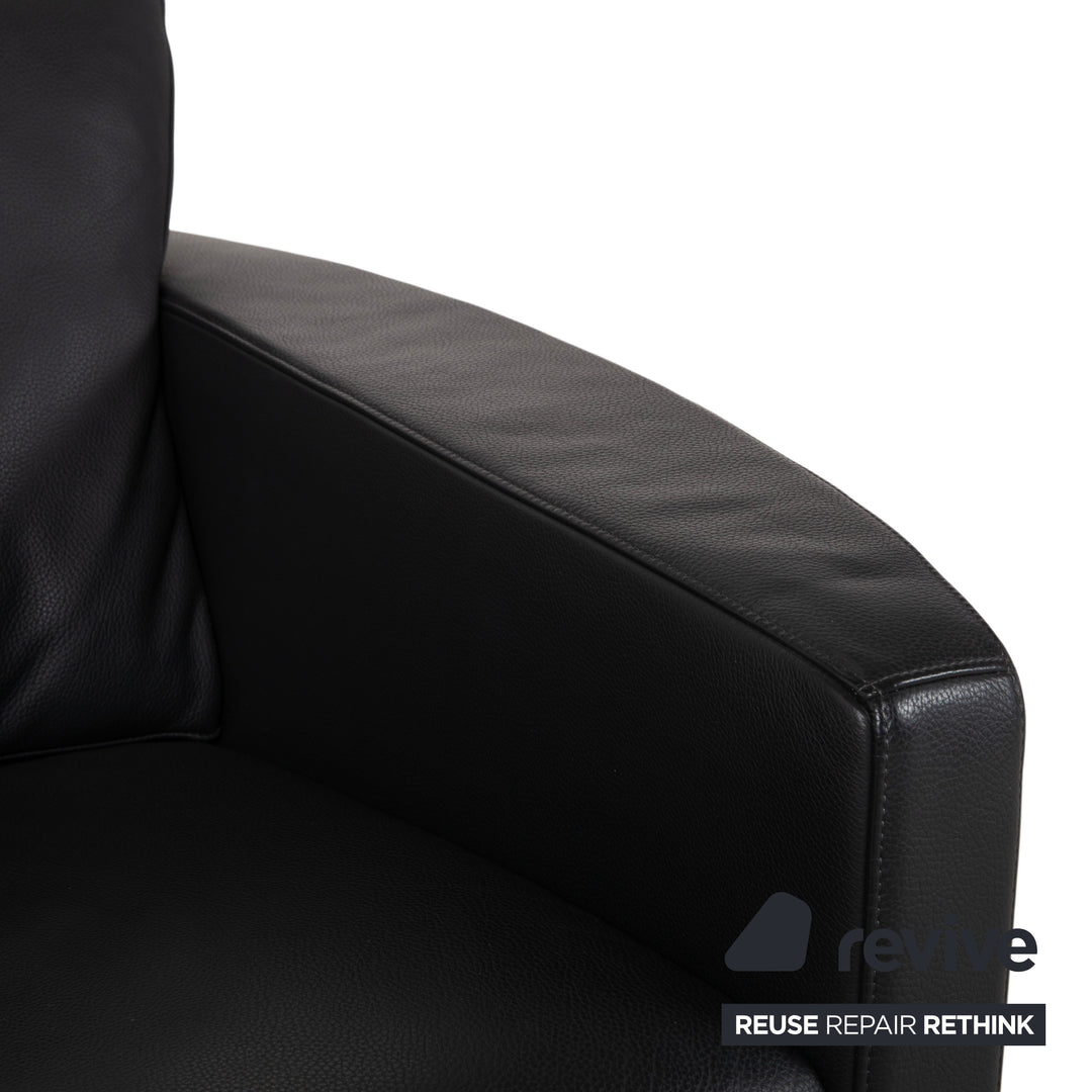 Rolf Benz 1200 Leder Sessel Schwarz