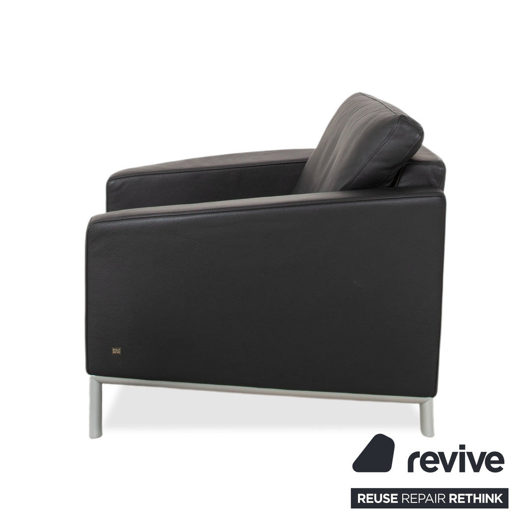 Rolf Benz 1200 Leder Sessel Schwarz
