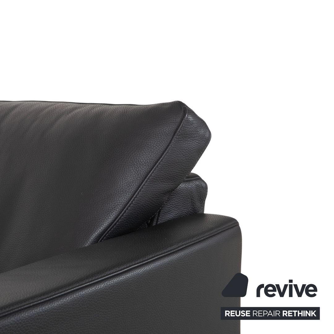 Rolf Benz 1200 Leder Sessel Schwarz
