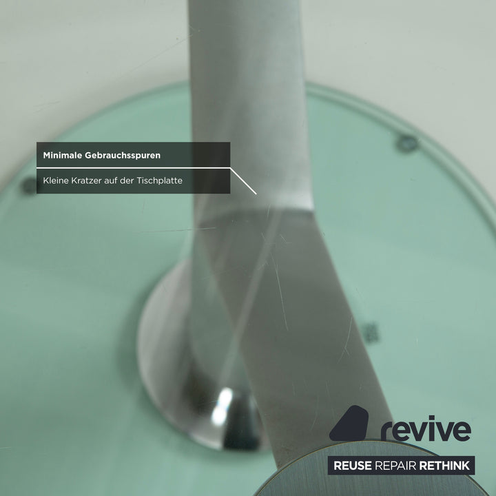 Rolf Benz 1210 Glas Esstisch Silber