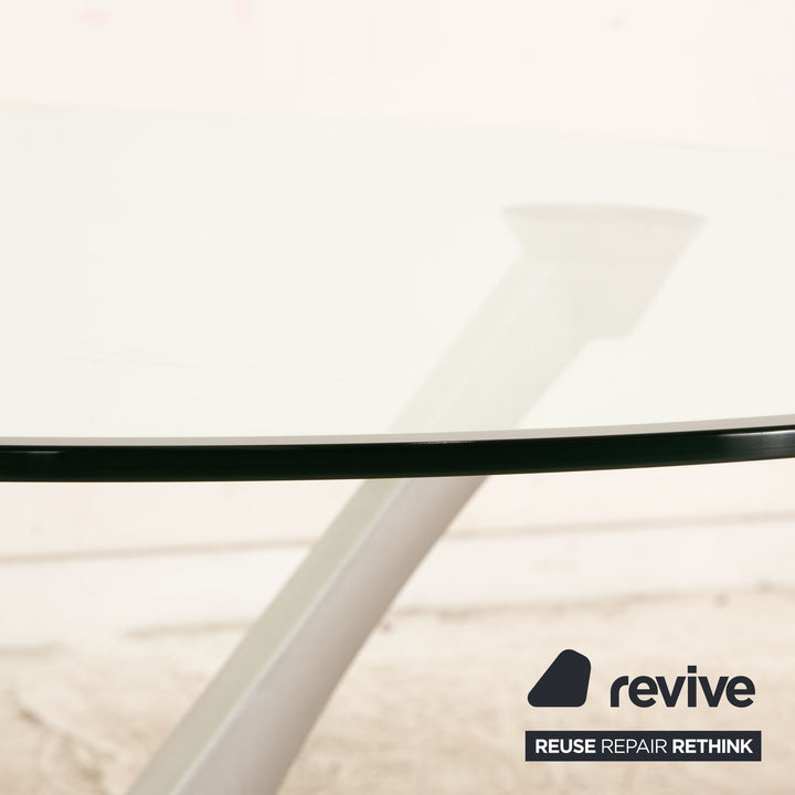 Rolf Benz 1210 Glass Dining Table Silver Grey
