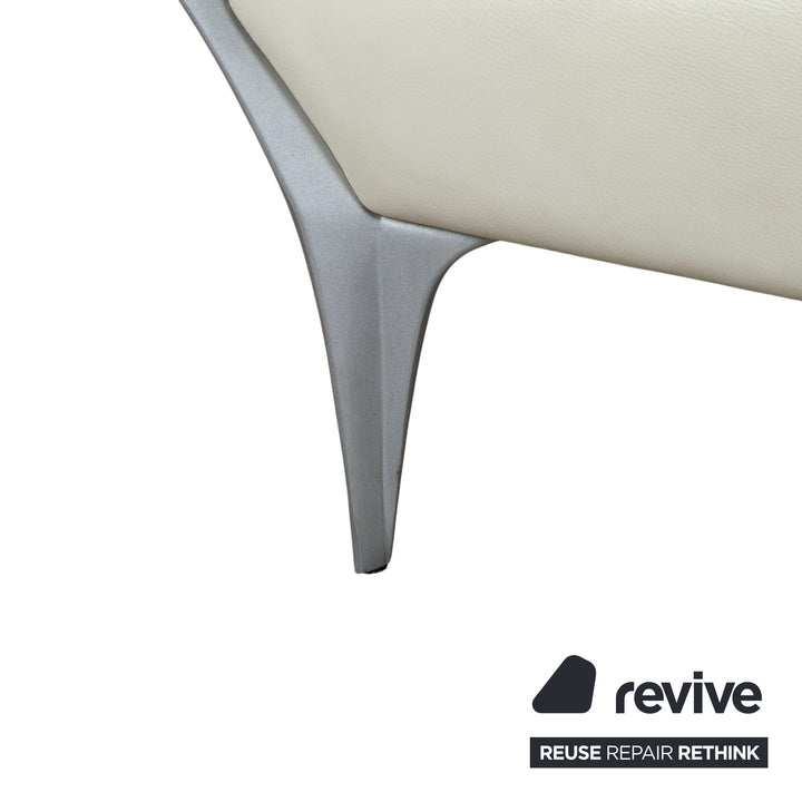 Rolf Benz 1600 Leder Zweisitzer Creme Weiß amanuelle Funktion Sofa Couch