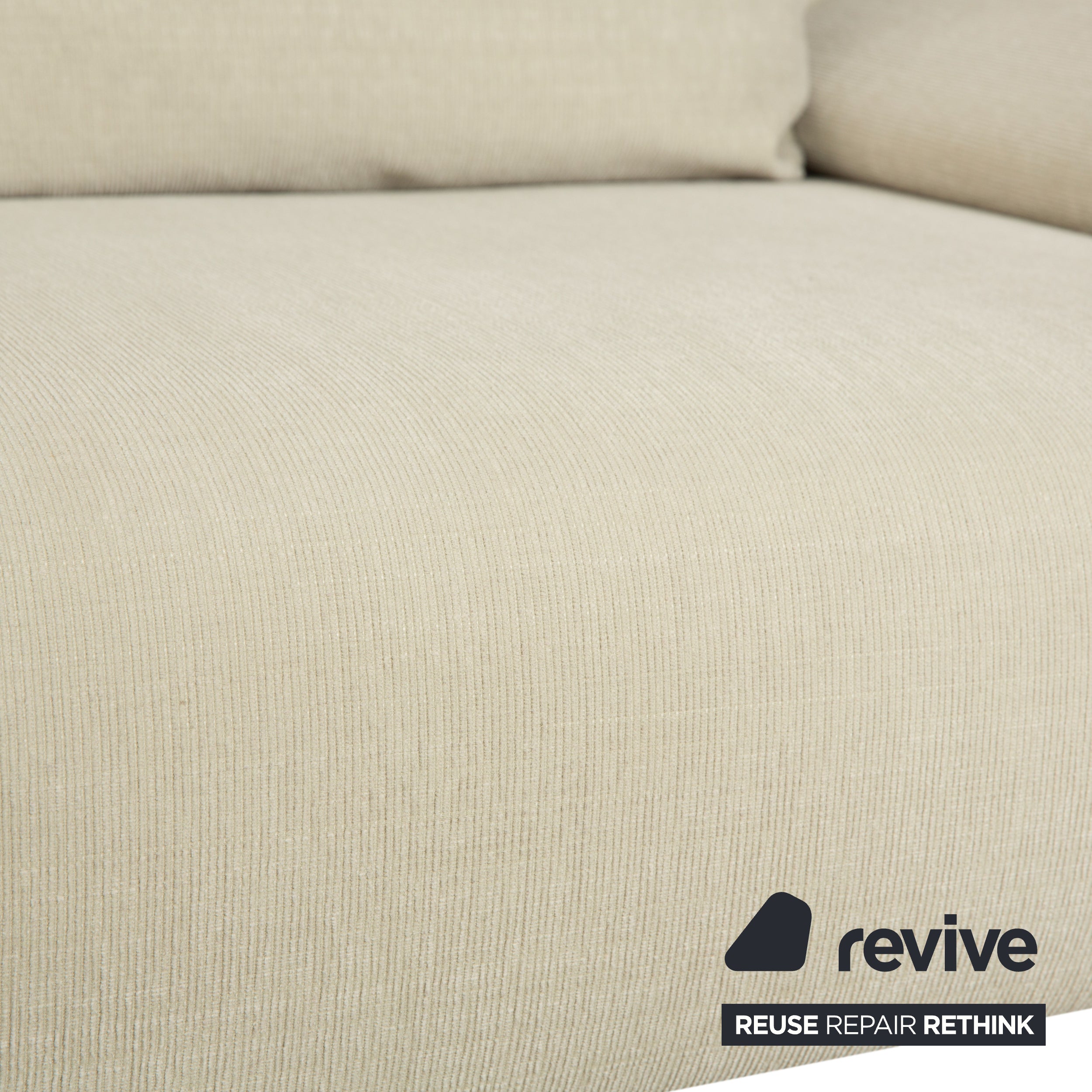 Rolf Benz 1600 Stoff 2x Zweisitzer Creme Mint manuelle Funktion Sofa Couch